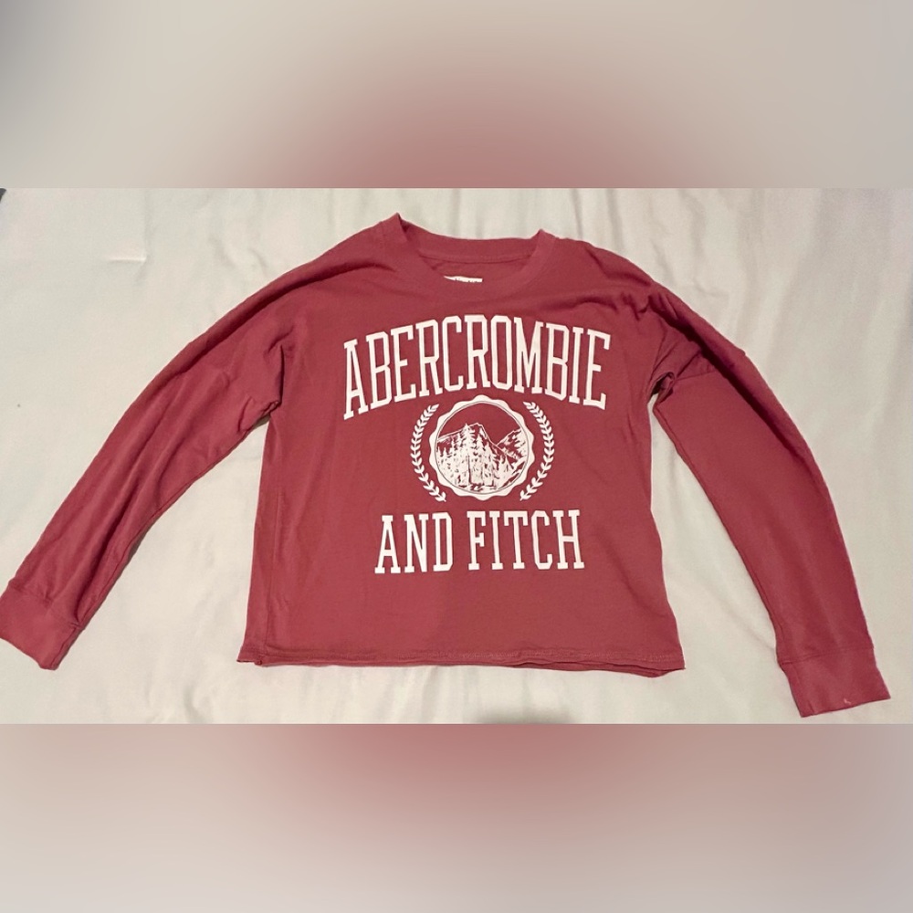 Abercrombie & Fitch Kids Maroon Long Sleeve Tee
